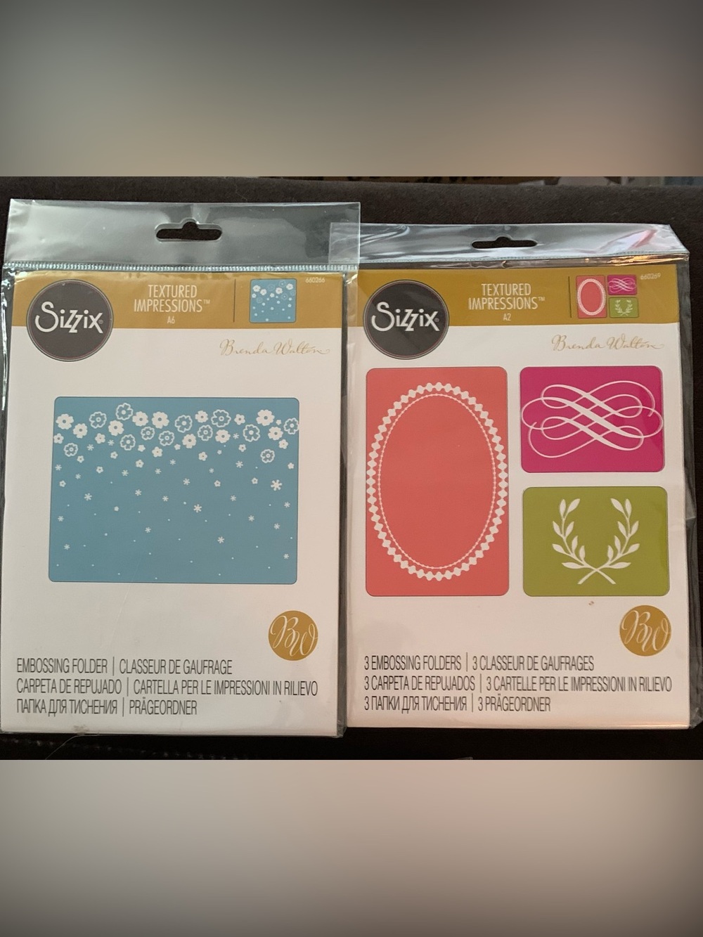 Sizzix Embossing Folders Set of Two